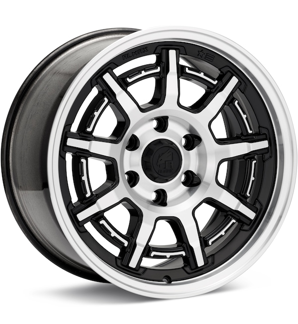 ALMAX USA AM-801 Machined w/Gloss Black Accent wheel image