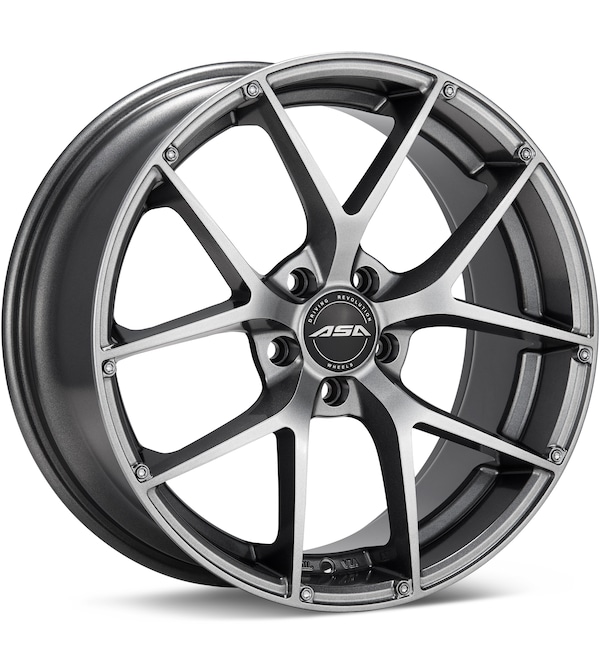 ASA GT14 Gloss Gunmetal Silver wheel image