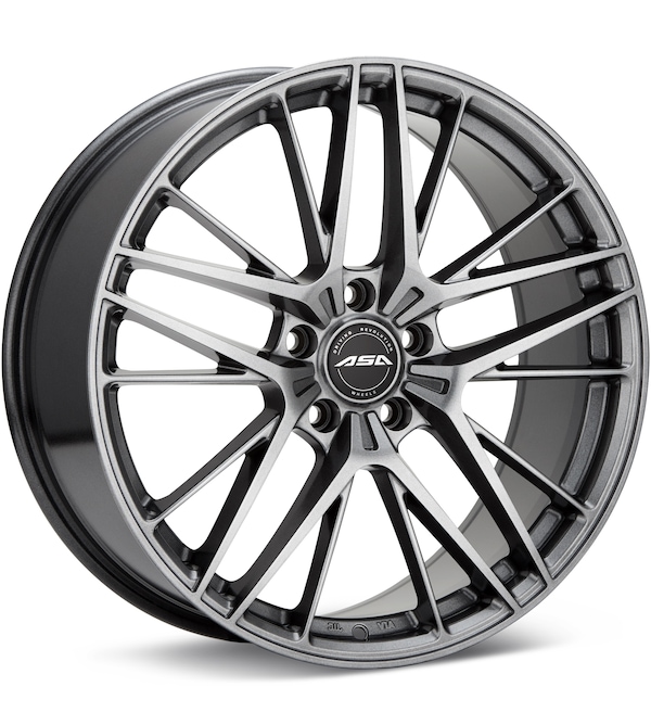ASA GT16 Gloss Gunmetal Silver wheel image