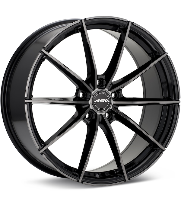 ASA GT18 Black Machined w/Dark Tint wheel image