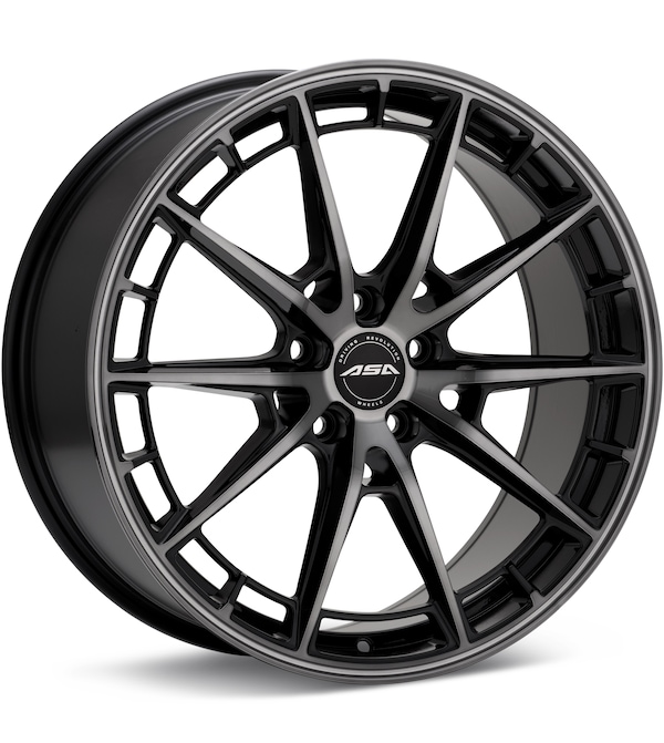 ASA GT19 Black Machined w/Dark Tint wheel image
