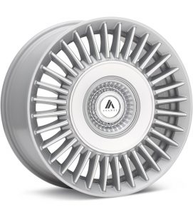 ASANTI Black Label ABL-40 Gloss Silver Machined w/Clear wheel image