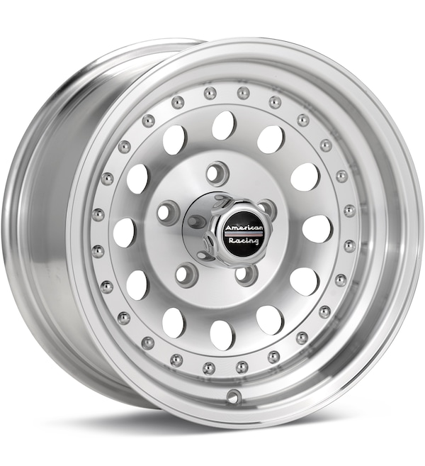 American Racing AR62 Outlaw II Silver Machined w/Clearcoat wheel image