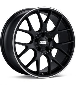 BBS CH-R Black w/Polished Stainless Lip wheel image