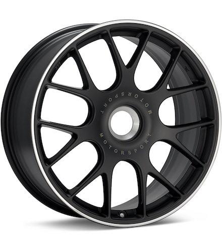 BBS CH-R CenterLock Black w/Polished Stainless Lip wheel image