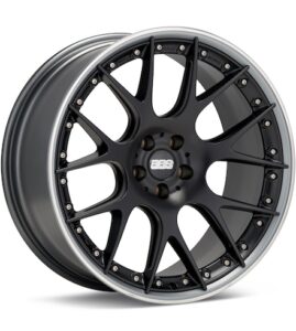 BBS CH-R II Limited Edition Black w/Polished Stainless Lip wheel image