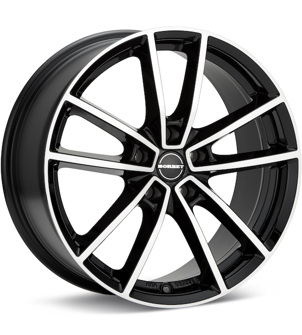 Borbet Type W Machined w/Gloss Black Accent wheel image