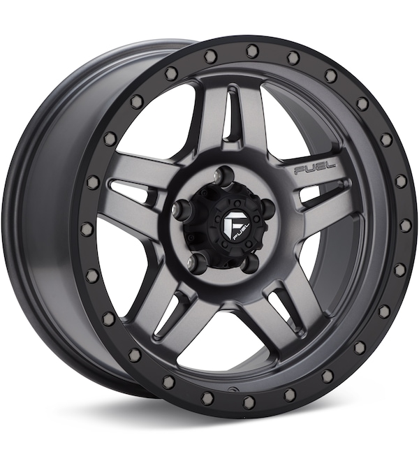 Fuel Off-Road Anza Anthracite w/Black Ring wheel image