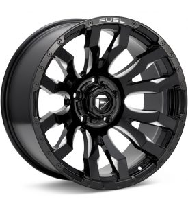 Fuel Off-Road Blitz Gloss Black w/Milled Accent wheel image