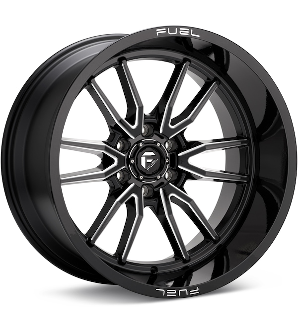 Fuel Off-Road Clash Gloss Black w/Milled Accent wheel image