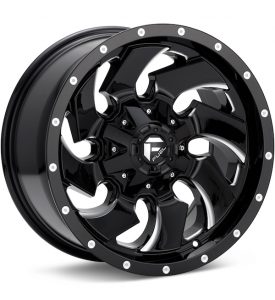 Fuel Off-Road Cleaver Gloss Black w/Milled Accent wheel image