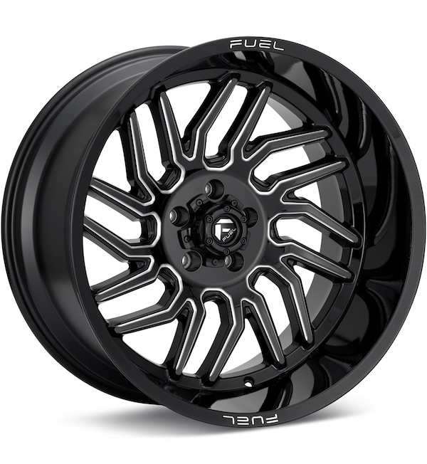 Fuel Off-Road Hurricane Gloss Black w/Milled Accent wheel image