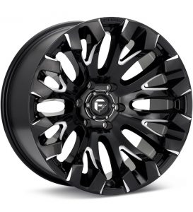 Fuel Off-Road Quake Gloss Black w/Milled Accent wheel image
