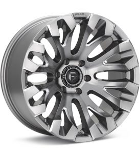 Fuel Off-Road Quake Platinum Silver wheel image