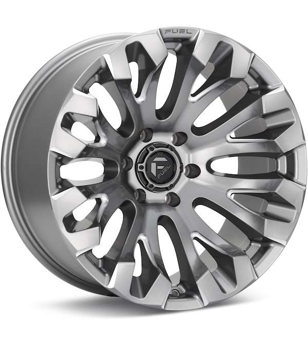 Fuel Off-Road Quake Platinum Silver wheel image