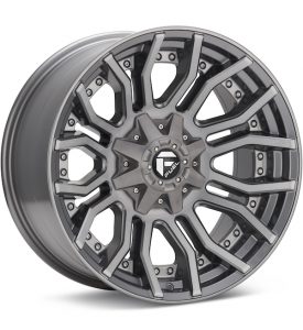 Fuel Off-Road Rage 8 Platinum Silver wheel image