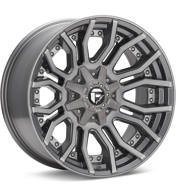 Fuel Off-Road Rage 8 Platinum Silver wheel image