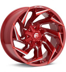Fuel Off-Road Reaction Candy Red w/Milled Accent wheel image