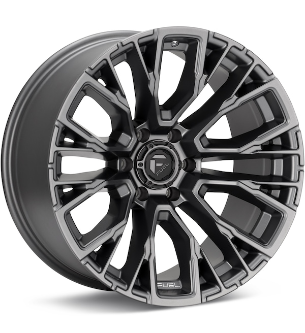 Fuel Off-Road Rebar 6 Matte Gunmetal wheel image