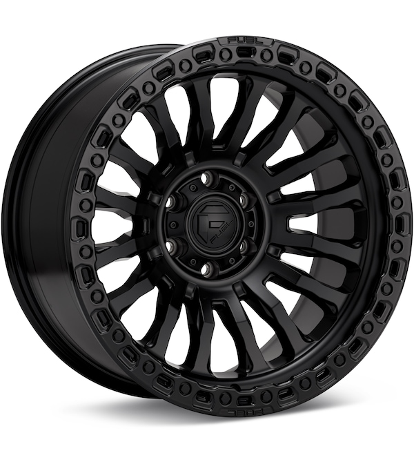 Fuel Off-Road Rincon SBL Black w/Gloss Black Lip wheel image