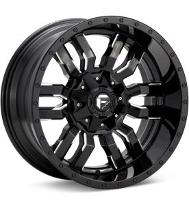 Fuel Off-Road Sledge Gloss Black w/Milled Accent wheel image