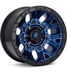 Fuel Off-Road Traction Dark Blue w/Black Ring wheel image