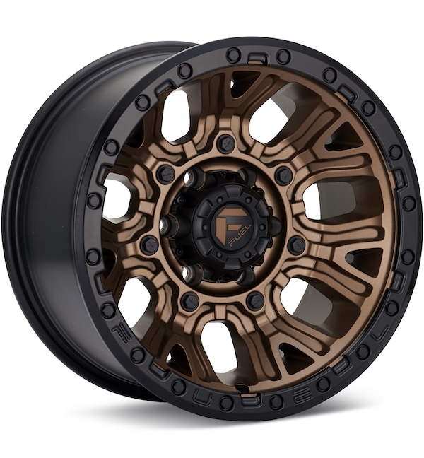 Fuel Off-Road Traction Matte Bronze w/Black Ring wheel image