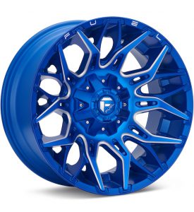 Fuel Off-Road Twitch Anodized Blue w/Milled Accent wheel image