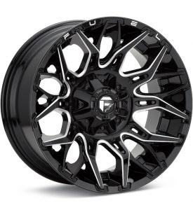 Fuel Off-Road Twitch Gloss Black w/Milled Accent wheel image