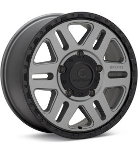 Granite Alloy GA501 Matte Grey w/Black Lip wheel image