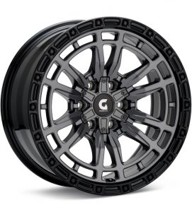 Granite Alloy GA504 Matte Grey w/Black Lip wheel image