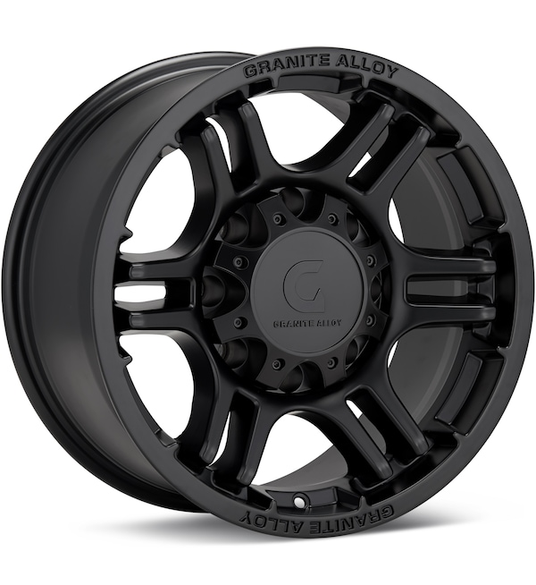 Granite Alloy GA640 8-Lug Black wheel image