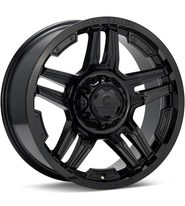 Granite Alloy GA644 Gloss Black wheel image