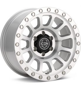 ICON Alloys Hulse Silver Machined w/Clearcoat wheel image