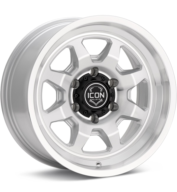 ICON Alloys Nuevo Silver Machined w/Clearcoat wheel image