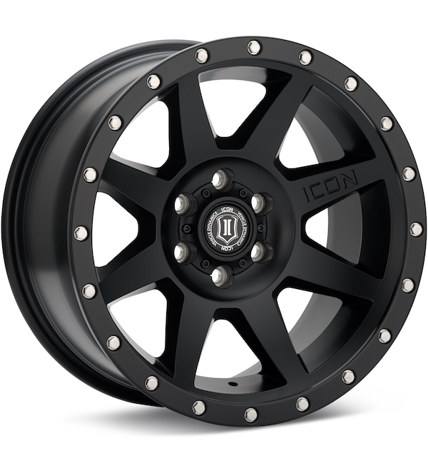 ICON Alloys Rebound Satin Black wheel image