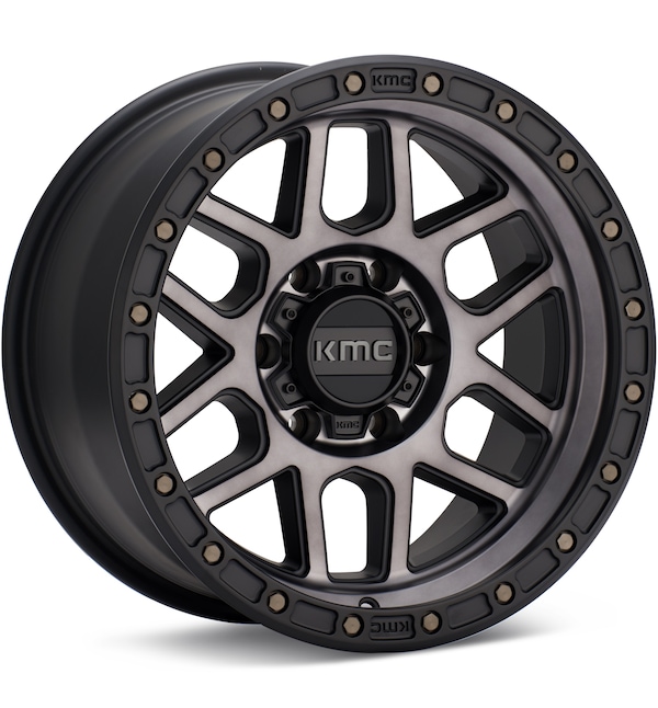 KMC KM544 Mesa Black Machined w/Grey Tint wheel image