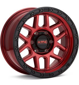KMC KM544 Mesa Candy Red w/Black Ring wheel image