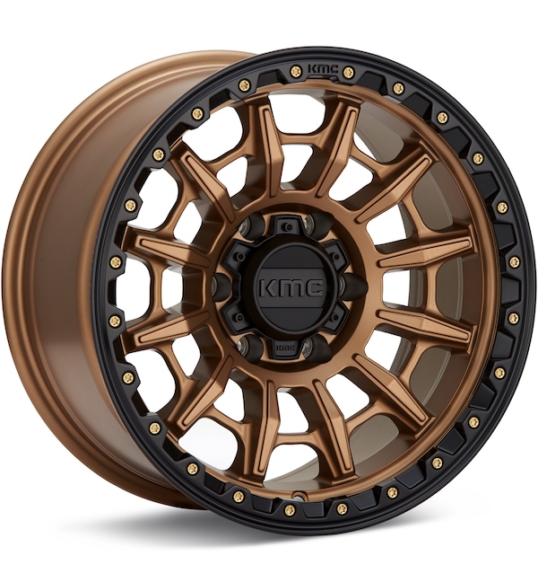 KMC KM547 Carnage Matte Bronze w/Black Ring wheel image