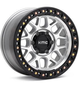 KMC KM549 GRS Machined w/Satin Black Lip wheel image