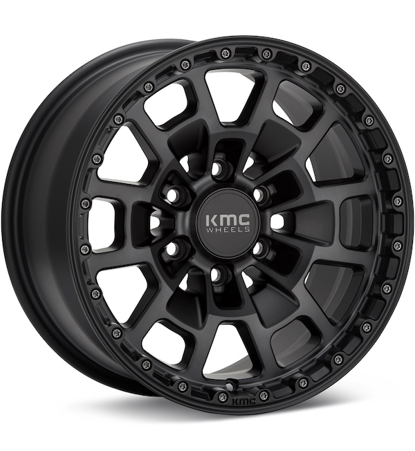 KMC KM718 Summit Black Machined w/Grey Tint wheel image