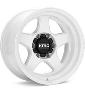 KMC KM728 Lobo Gloss White wheel image