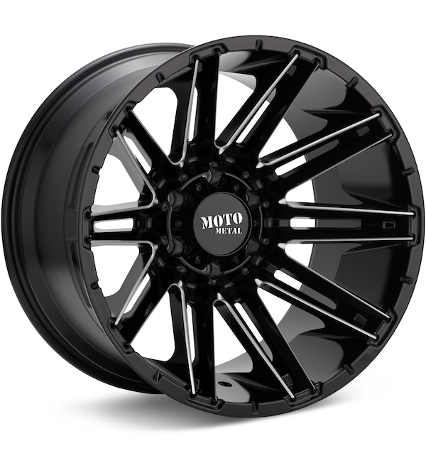 MOTO METAL MO998 Kraken Gloss Black w/Milled Accent wheel image