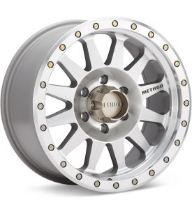 Method MR304 Double Standard Silver Machined w/Clearcoat wheel image