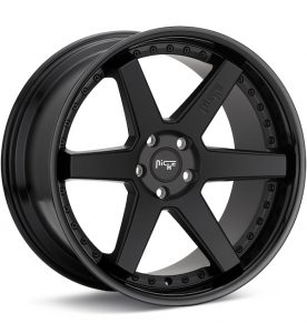 Niche Road Wheels Altair Black w/Gloss Black Lip wheel image