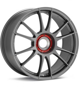 O.Z. Ultraleggera HLT CentLock Matte Graphite Silver wheel image