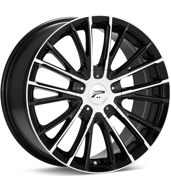 Platinum Genesis Machined w/Black Accent wheel image