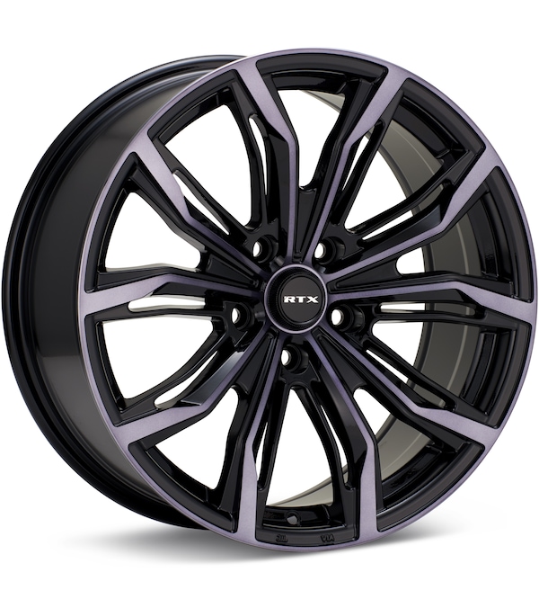 RTX Wheels Black Widow Gloss Black Machine w/GreyTint wheel for sale