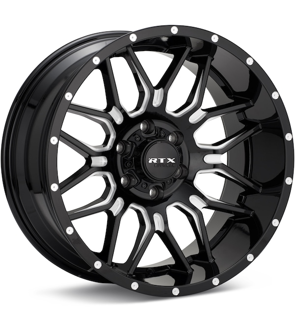 RTX Wheels Claw Gloss Black w/Milled Accent wheel image