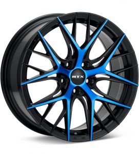 RTX Wheels Valkyrie Black w/Blue Accent wheel image